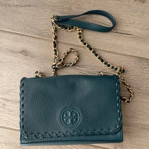 Tory burch leather crossbody bag